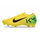 Nike Air Zoom Mercurial Vapor 16 Elite FG KM Amarillo Verde Negro