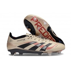 Bota de Futbol adidas Predator Elite FG Oro Negro Rojo