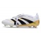 Botas adidas Predator 25 Elite Tongue FG Ftwr Blanco Dorado Met