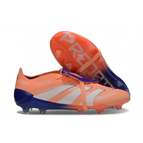 Botas adidas Predator 25 Elite Tongue FG Naranja Blanco Azul