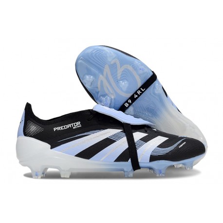 Botas adidas Predator 25 Elite Tongue FG Negro Blanco Azul