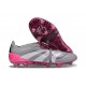 Botas adidas Predator 25 Elite Tongue FG Gris Blanco Rosa