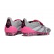 Botas adidas Predator 25 Elite Tongue FG Gris Blanco Rosa