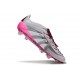 Botas adidas Predator 25 Elite Tongue FG Gris Blanco Rosa