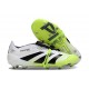 Bota adidas Predator 25 Elite Tongue FG Ftwr Blanco Negro Limón Lúcido