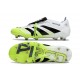 Bota adidas Predator 25 Elite Tongue FG Ftwr Blanco Negro Limón Lúcido