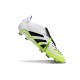 Bota adidas Predator 25 Elite Tongue FG Ftwr Blanco Negro Limón Lúcido