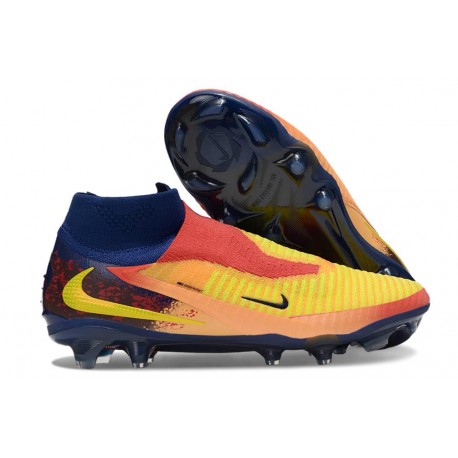 Nike Phantom 6 Df Elite Fg X Haaland Láser Naranja Lemon Venom Azul Vacío