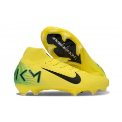 Botas de Futbol Nike Mercurial Superfly X Elite FG KM Amarillo Verde Negro