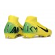 Botas de Futbol Nike Mercurial Superfly X Elite FG KM Amarillo Verde Negro