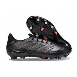 Botas de Futbol adidas Copa Pure 3 FG Negro Carbón Rojo Lúcido