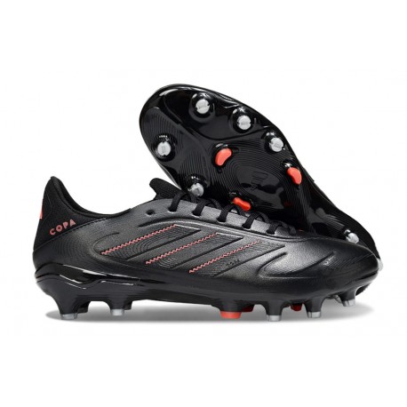 Botas de Futbol adidas Copa Pure 3 FG Negro Carbón Rojo Lúcido
