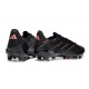 Botas de Futbol adidas Copa Pure 3 FG Negro Carbón Rojo Lúcido