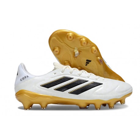 Botas de Futbol adidas Copa Pure 3 FG Blanco Negro Met Dorado