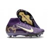 Nike Zoom Mercurial Superfly X Elite SG-Pro X MBAPPE Grand Morado Marfil claro