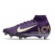 Nike Zoom Mercurial Superfly X Elite SG-Pro X MBAPPE Grand Morado Marfil claro