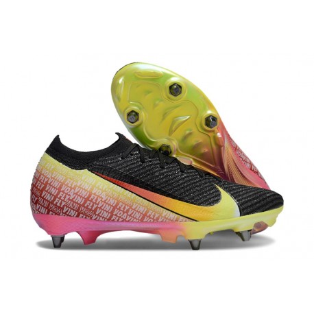 Nike Air Zoom Mercurial Vapor XVI Elite SG Negro Amarillo Rojo Verde