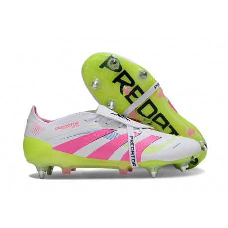 Zapatillas adidas Predator Elite FT SG Blanco Rosa Amarillo