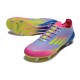 Bota de Fútbol Adidas F50 Elite SG Azul Fusion Limón Lúcido Rosa Lúcido
