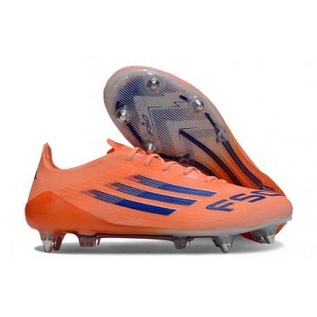 Bota de Fútbol Adidas F50 Elite SG Naranja Azul