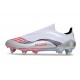 Adidas F50 Elite LL SG X MESSI Ftwr Blanco Rojo Lúcido Plateado Met.