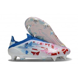 Zapatillas de Futbol Adidas F50 Elite LL SG Blanco Rojo Azul