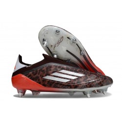 Zapatillas de Futbol Adidas F50 Elite LL SG Marrón Blanco Rojo