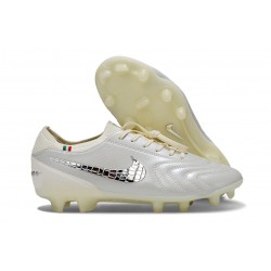 Nike Tiempo Legend 10 Elite FG Blanco Plateado