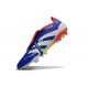 Botas adidas Predator 25 Elite Tongue FG Azul Lúcido Ftwr Blanco Rojo