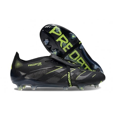 Botas adidas Predator 25 Elite Tongue FG Negro Carbón Limón Lúcido