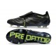 Botas adidas Predator 25 Elite Tongue FG Negro Carbón Limón Lúcido