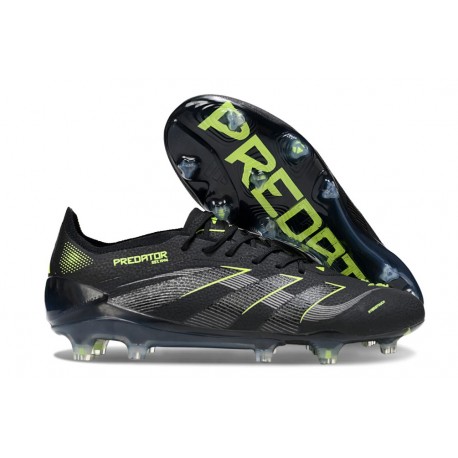 Bota de Futbol adidas Predator Elite FG Negro Amarillo
