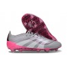 Bota de Futbol adidas Predator Elite FG Gris Blanco Rosa