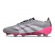 Bota de Futbol adidas Predator Elite FG Gris Blanco Rosa