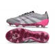Bota de Futbol adidas Predator Elite FG Gris Blanco Rosa