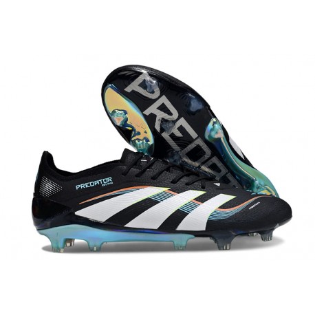 Bota de Futbol adidas Predator Elite FG Negro Blanco Azul