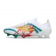 Botas Adidas F50 Elite FG Blanco Verde Dorada
