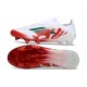Zapatillas Adidas F50 Elite Laceless FG Blanco Rojo Verde