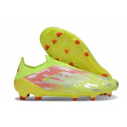 Zapatillas Adidas F50 Elite Laceless FG Amarillo Rojo