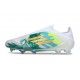 Zapatillas Adidas F50 Elite Laceless FG Blanco Verde Dorado