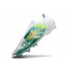 Zapatillas Adidas F50 Elite Laceless FG Blanco Verde Dorado