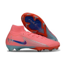 Botines de Fútbol Nike Mercurial Superfly 10 Elite FG Rosa Azul