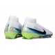 Botines de Fútbol Nike Mercurial Superfly 10 Elite FG Blanco Azul Negro