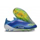 Adidas F50 Elite Laceless FG X MESSI Azul Royal Amarillo Solar Semi Azul Burst
