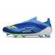Adidas F50 Elite Laceless FG X MESSI Azul Royal Amarillo Solar Semi Azul Burst