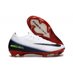 Botines Nike Mercurial Vapor XVI Elite FG Blanco Negro Rojo