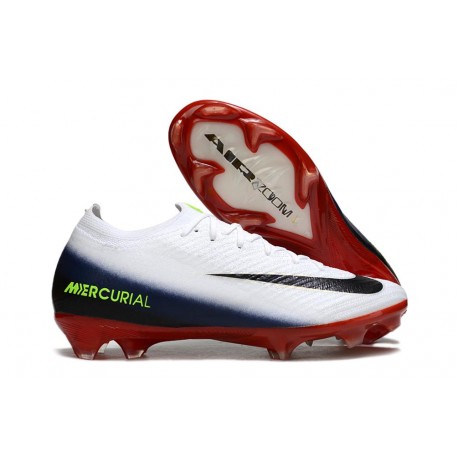 Botines Nike Mercurial Vapor XVI Elite FG Blanco Negro Rojo