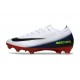 Botines Nike Mercurial Vapor XVI Elite FG Blanco Negro Rojo