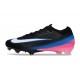 Botines Nike Mercurial Vapor XVI Elite FG Negro Blanco Rosa