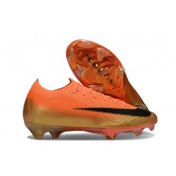 Botines Nike Mercurial Vapor XVI Elite FG Naranja Dorada Negro
